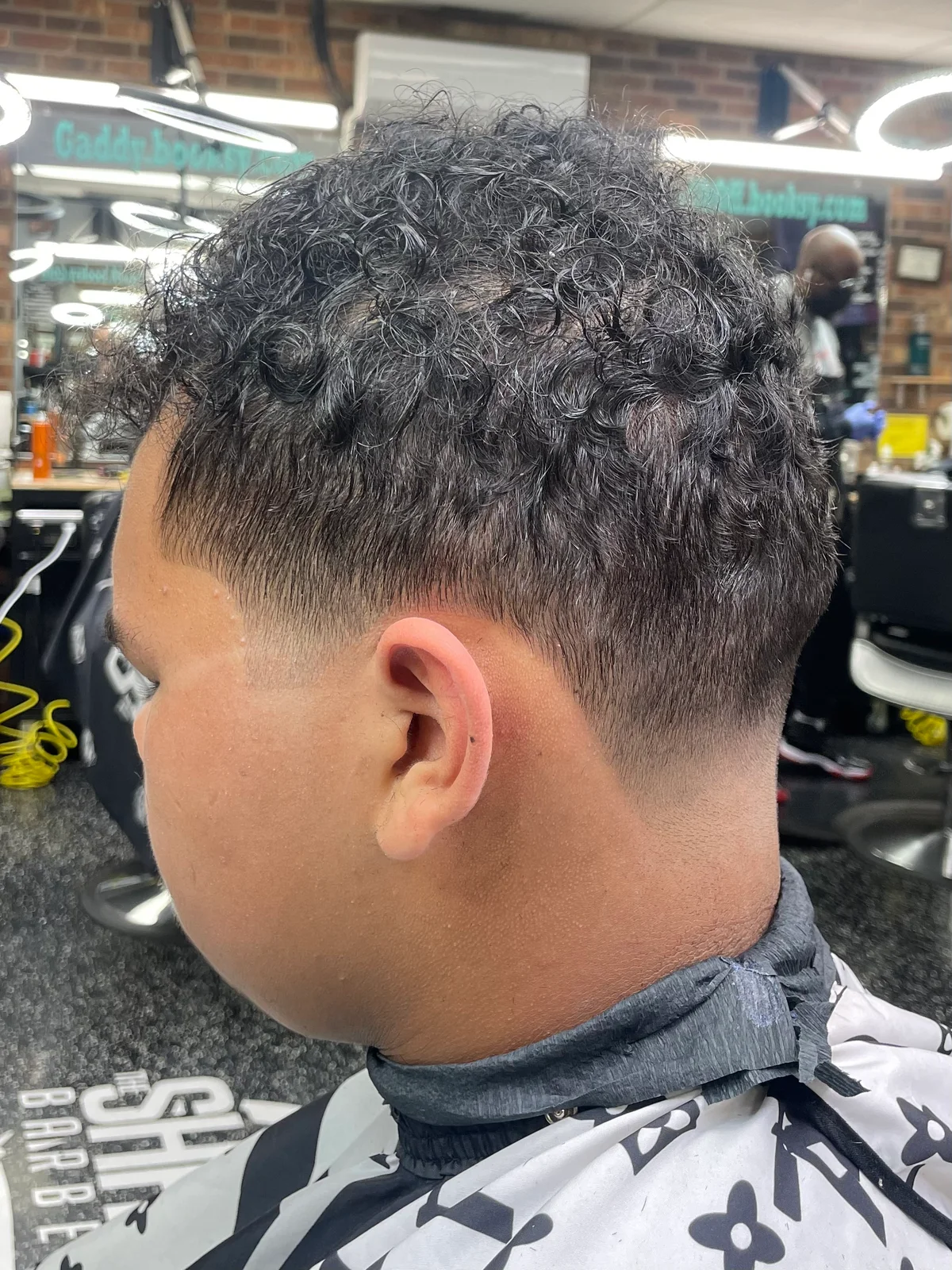 Curly top & taper