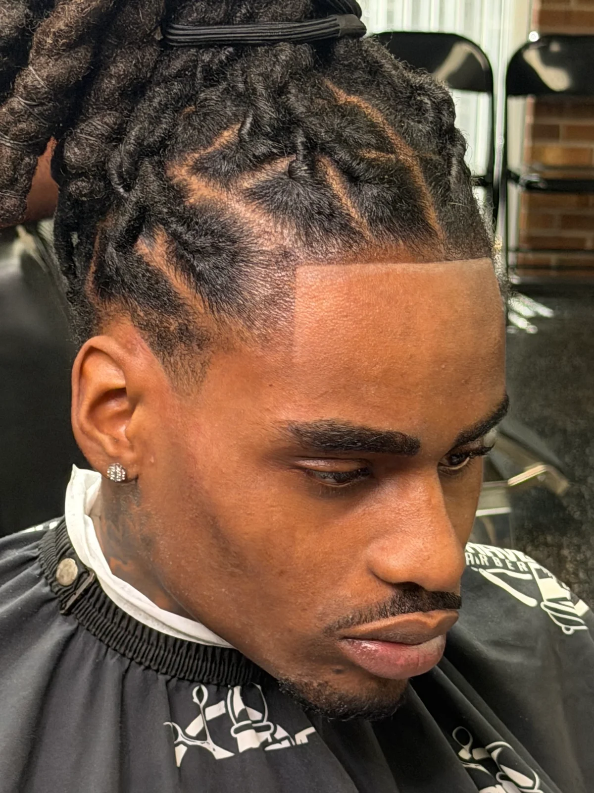Locs & temple detail